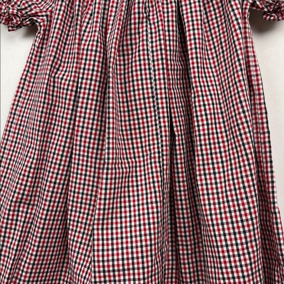 Rosalina Collections Red and blue smocked crab embroidered bishop dress size 3T - Picture 9 of 13